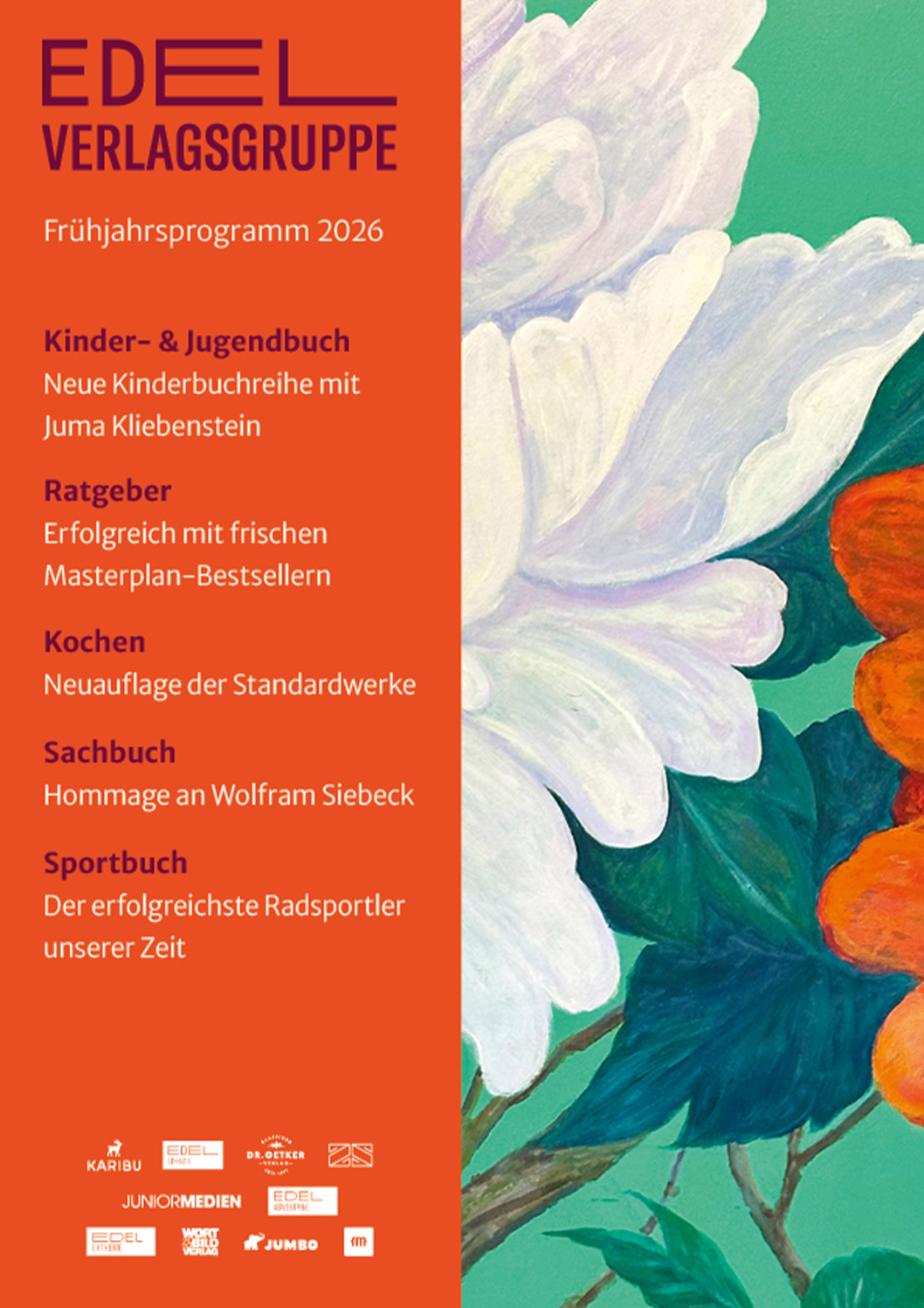Cover Frühjahrsvorschau für das Jahr 2026 für den Dr. Oetker Verlag.